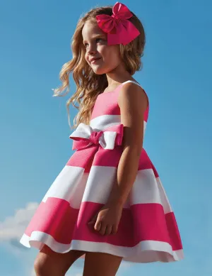 Abel & Lula Striped Jaquard Dress