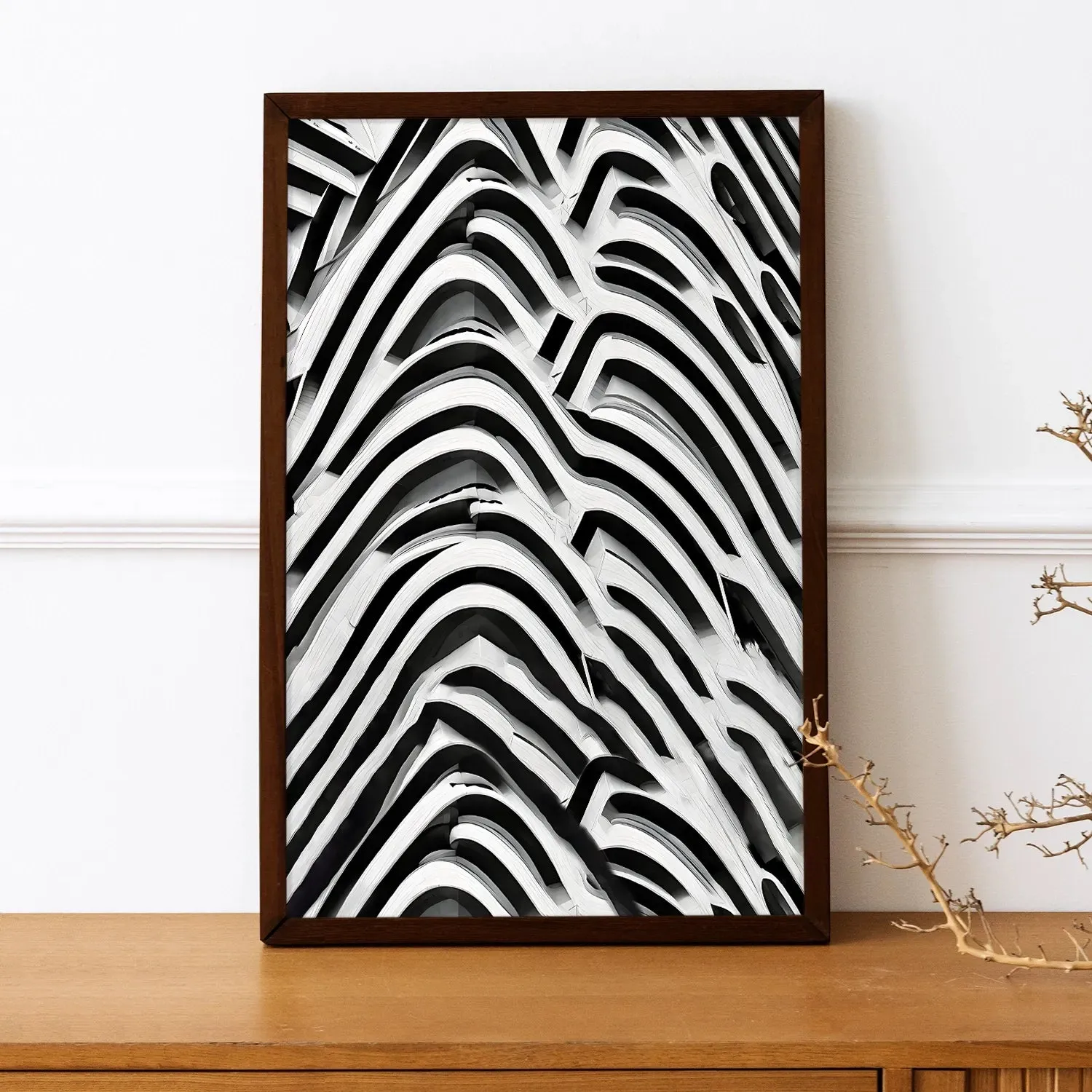 Abstract Art Of Curvy Patterns