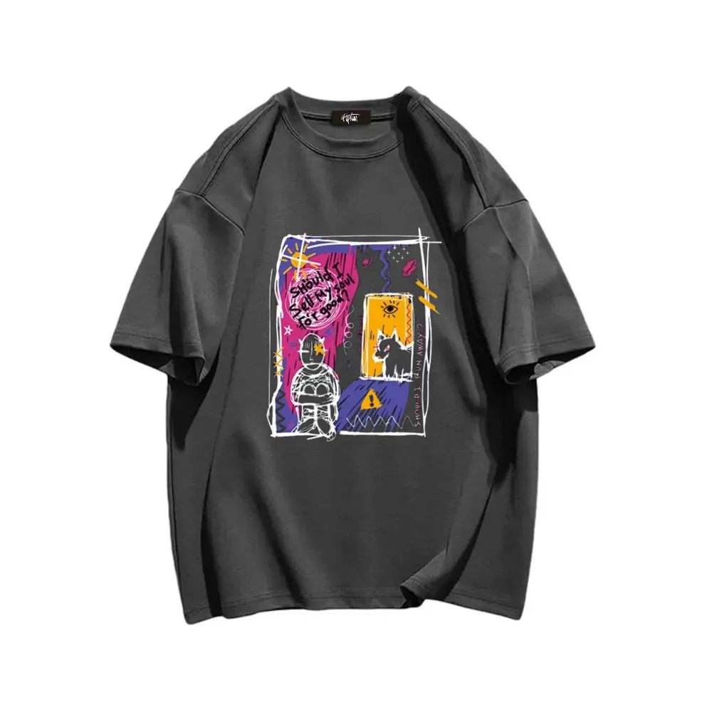 “Abstract Painting Evil Dog” T-shirt