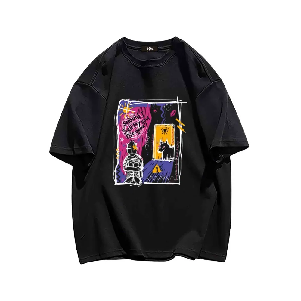 “Abstract Painting Evil Dog” T-shirt