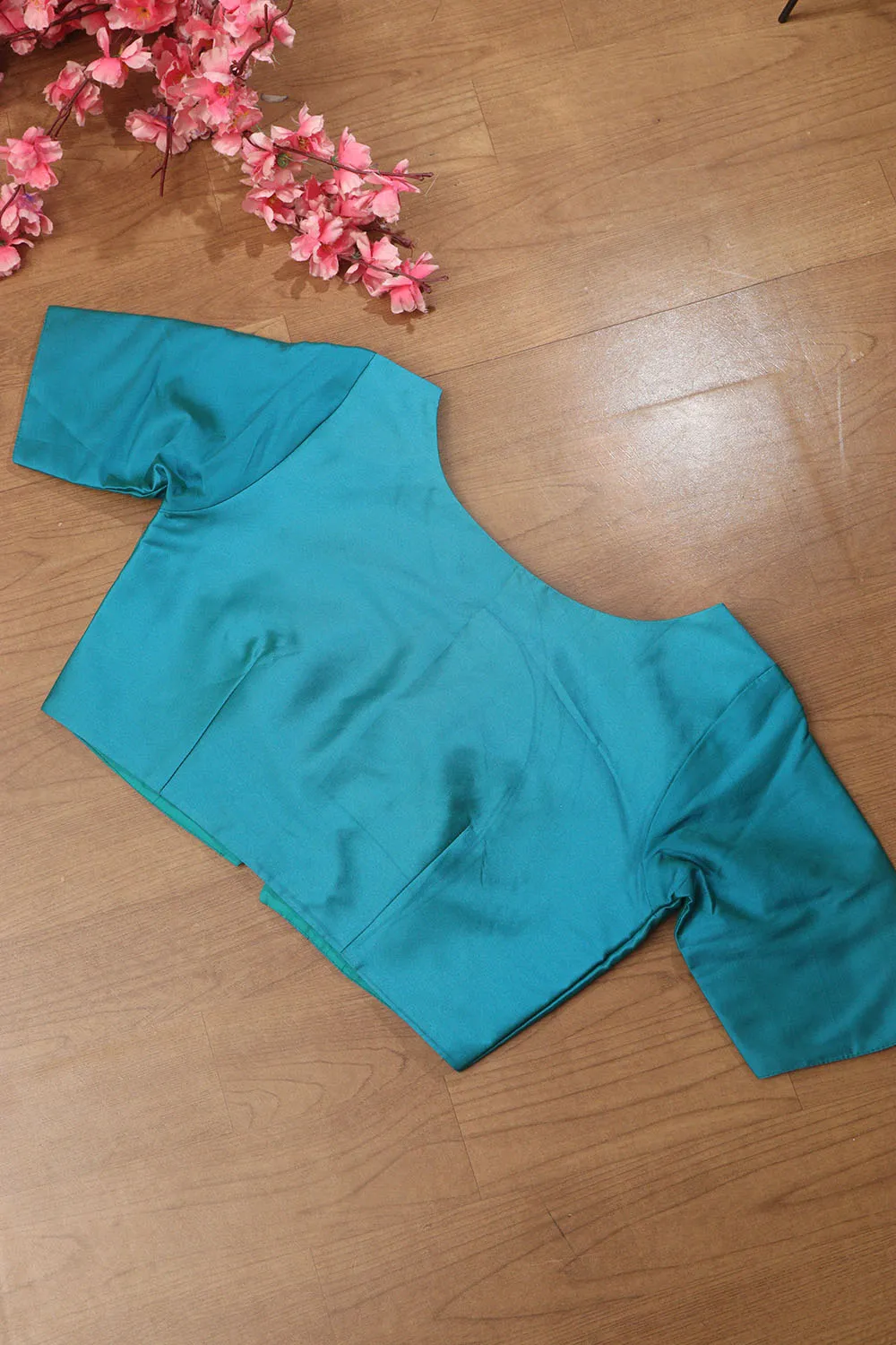 Blue Silk Non Padded Blouse - Elegant and Comfortable