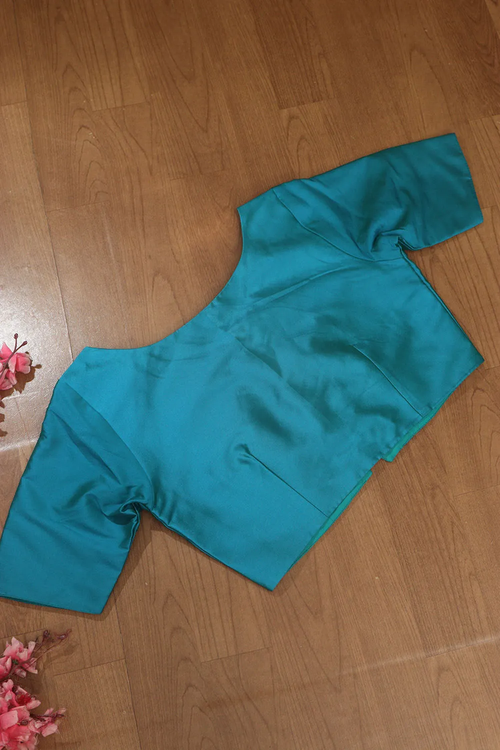 Blue Silk Non Padded Blouse - Elegant and Comfortable