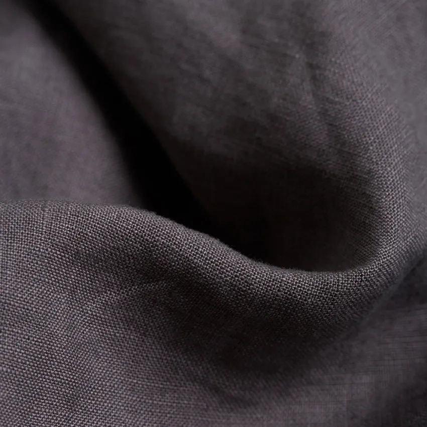 Charcoal Gray 100% Linen Pillowcases (Pair)