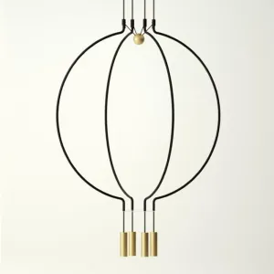 Contemporary Sculptural Pendant Cluster