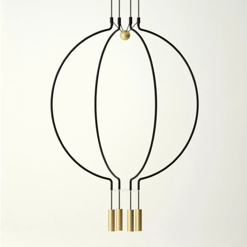 Contemporary Sculptural Pendant Cluster
