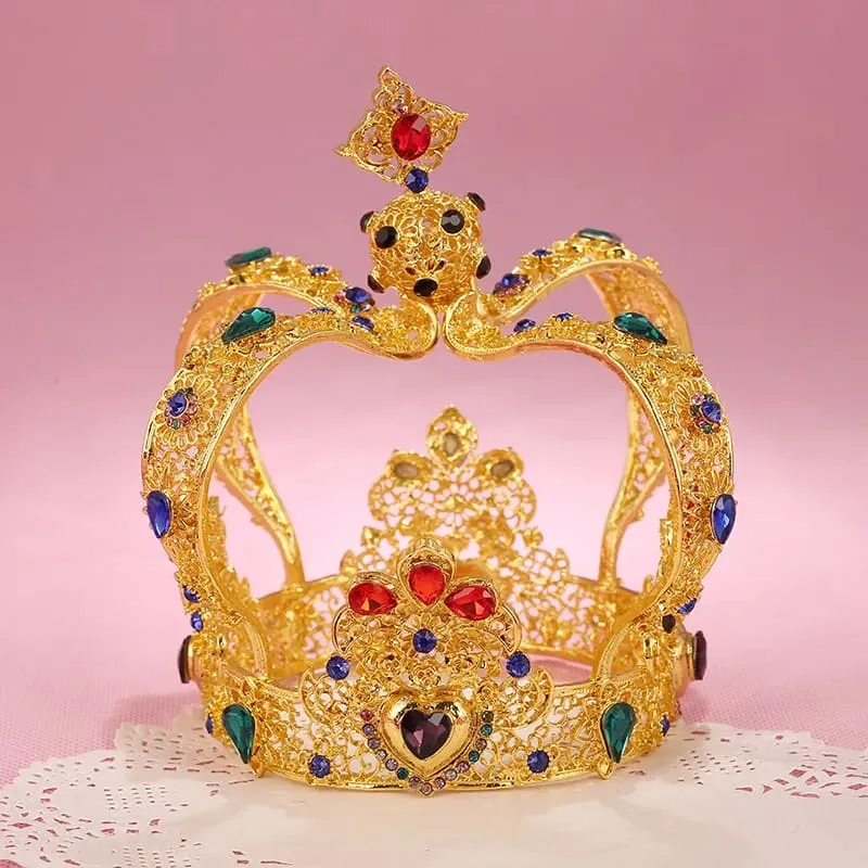 Crystal Queen Crown with Diamonds for Women Pageants and Weddings