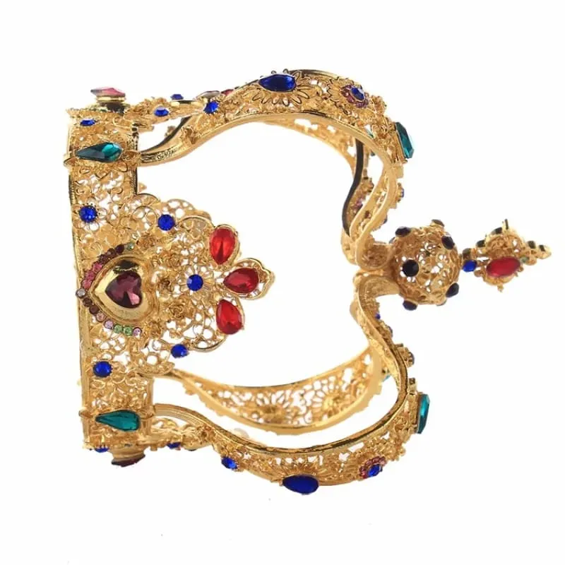 Crystal Queen Crown with Diamonds for Women Pageants and Weddings
