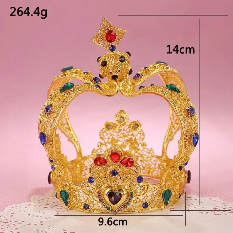 Crystal Queen Crown with Diamonds for Women Pageants and Weddings