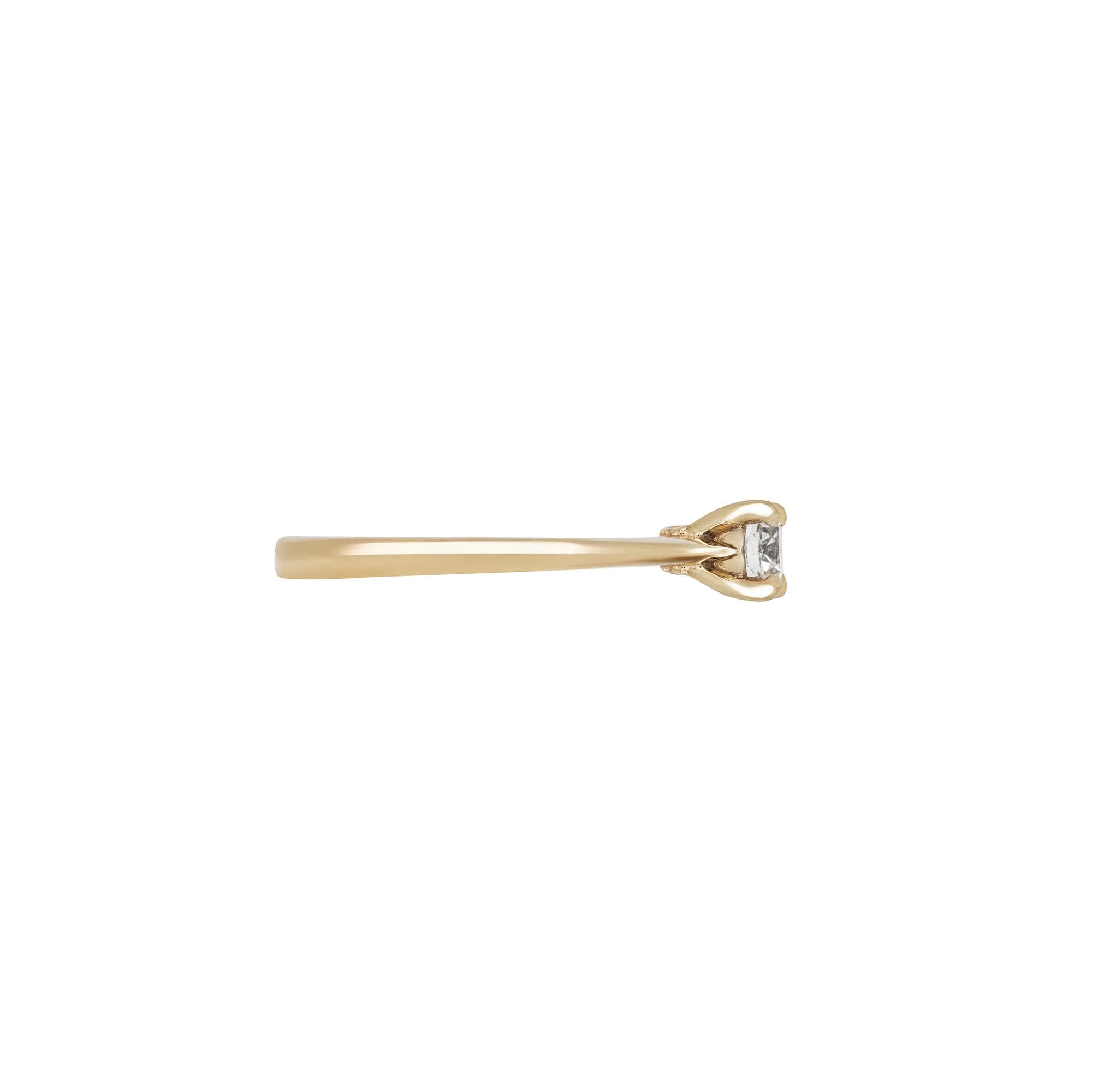 Darling 0.5ct Diamond Engagement Ring - 14k Gold Polished Band