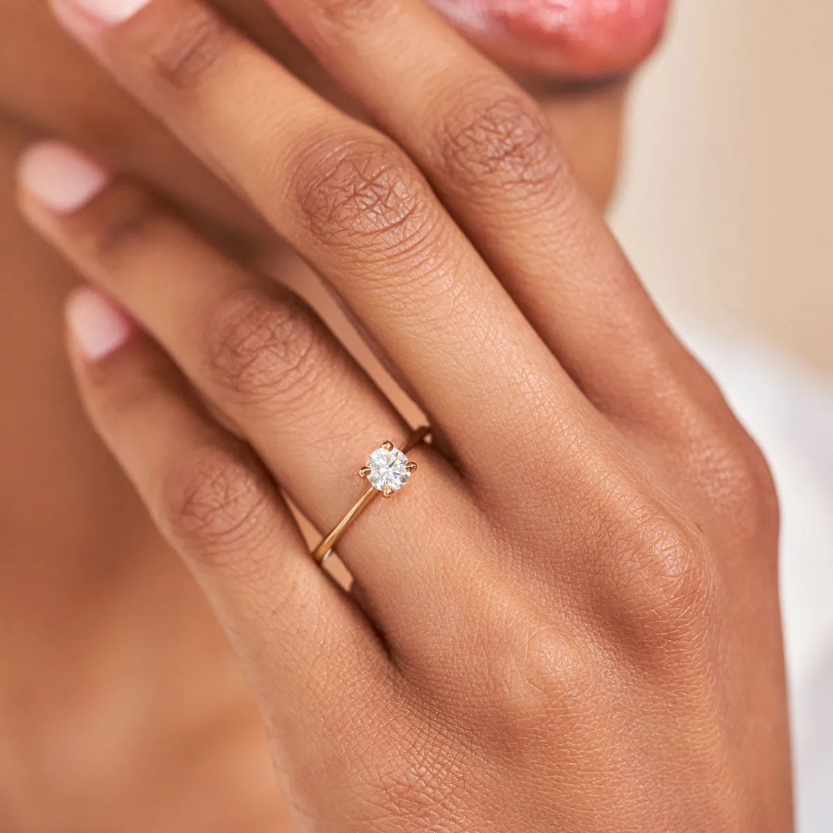 Darling 0.5ct Diamond Engagement Ring - 14k Gold Polished Band