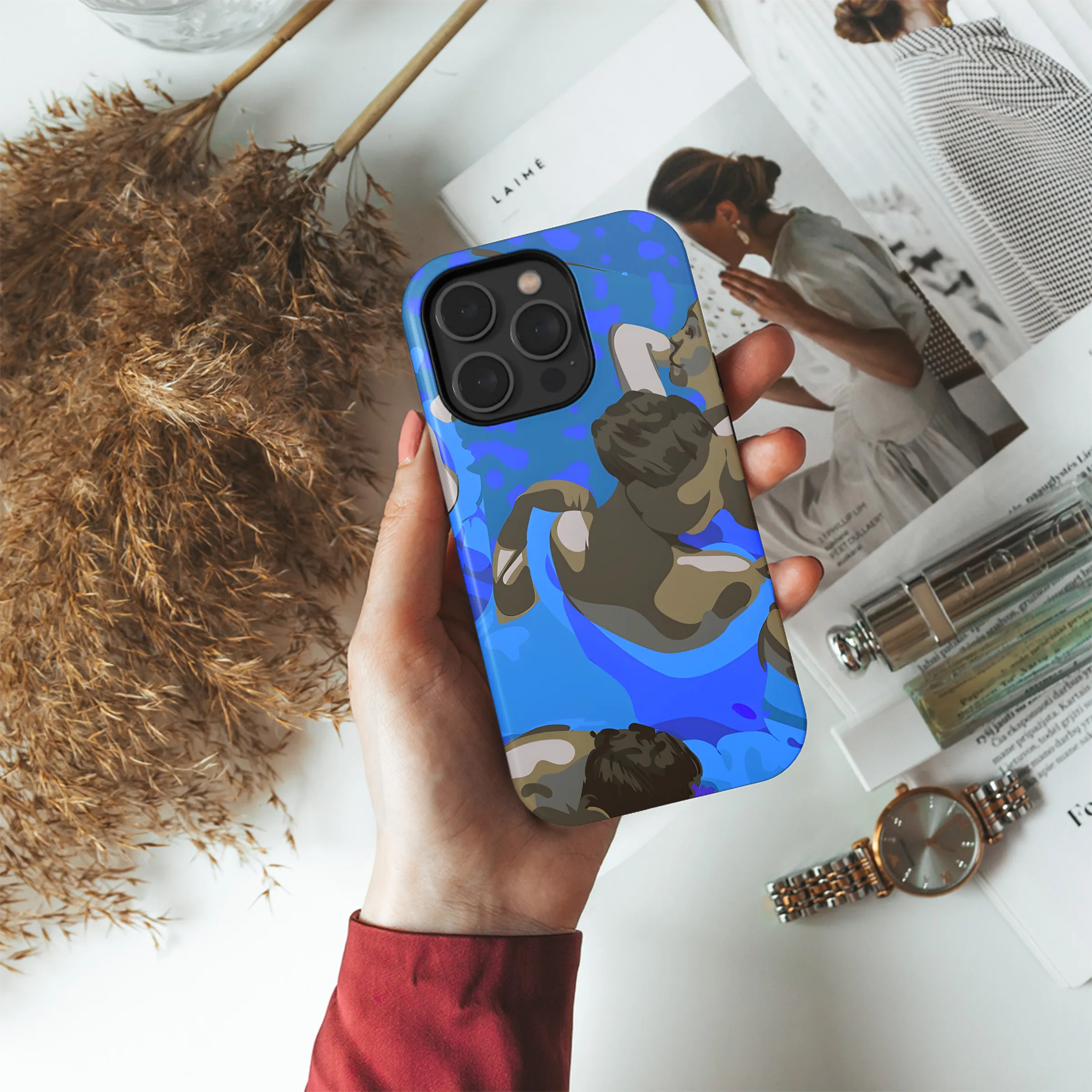 Degas Blue Dancers Phone Case iPhone Samsung Cover Pixel 2402