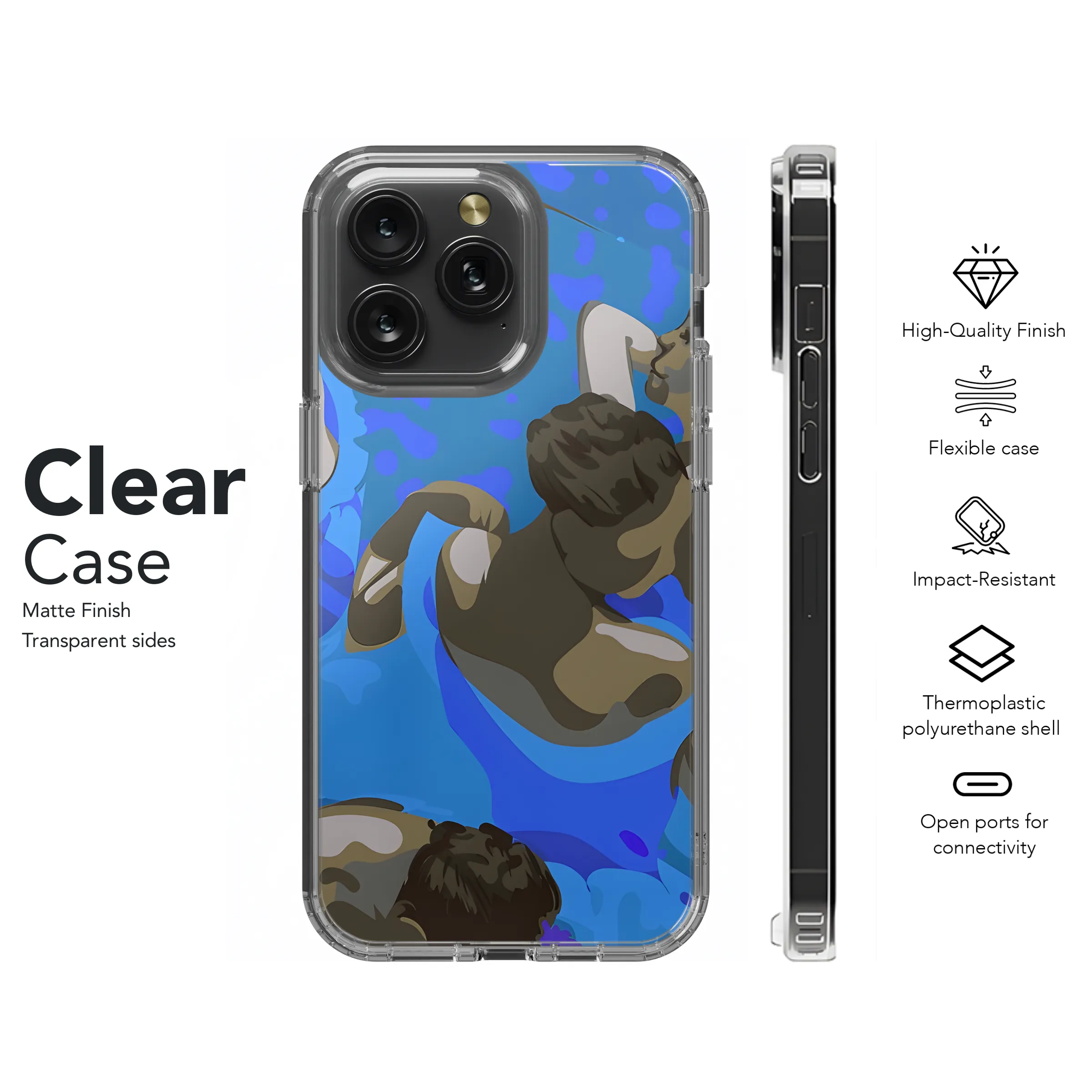 Degas Blue Dancers Phone Case iPhone Samsung Cover Pixel 2402