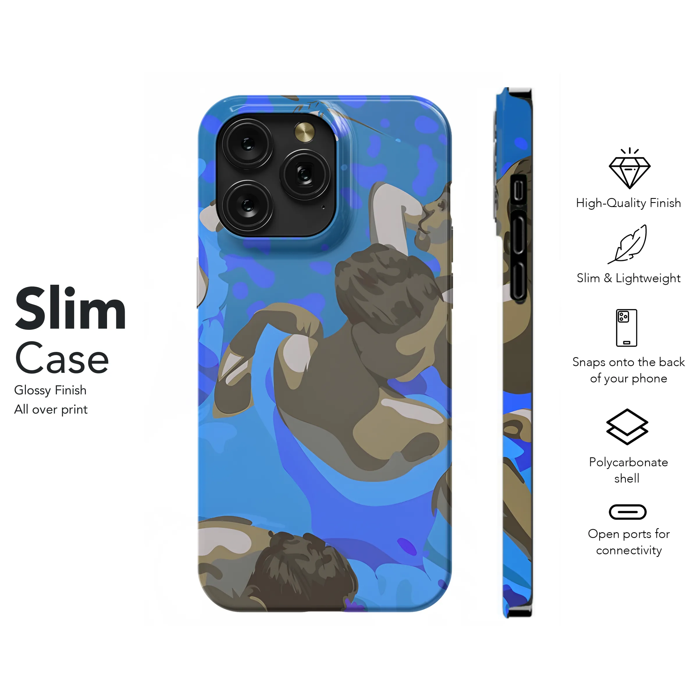 Degas Blue Dancers Phone Case iPhone Samsung Cover Pixel 2402