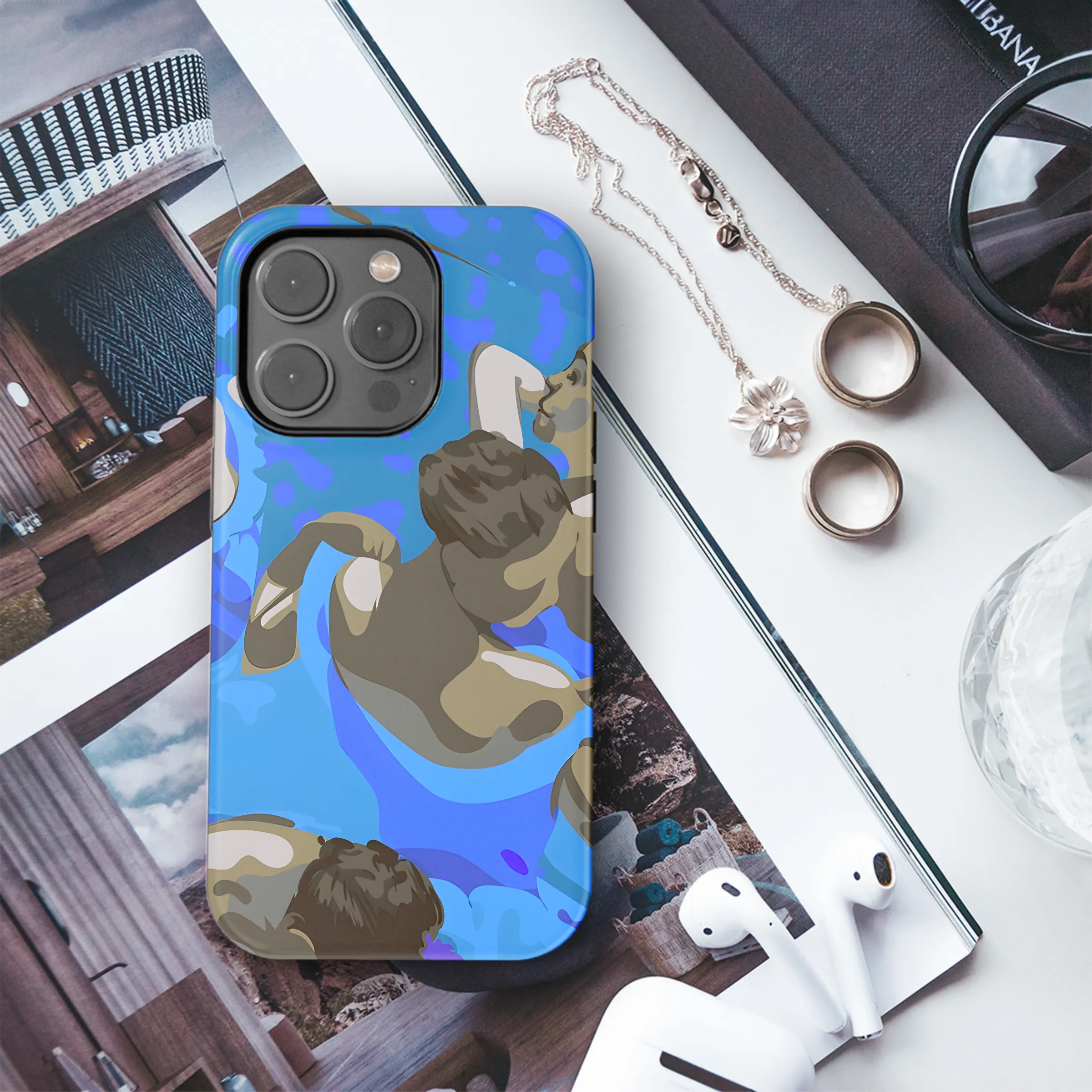 Degas Blue Dancers Phone Case iPhone Samsung Cover Pixel 2402