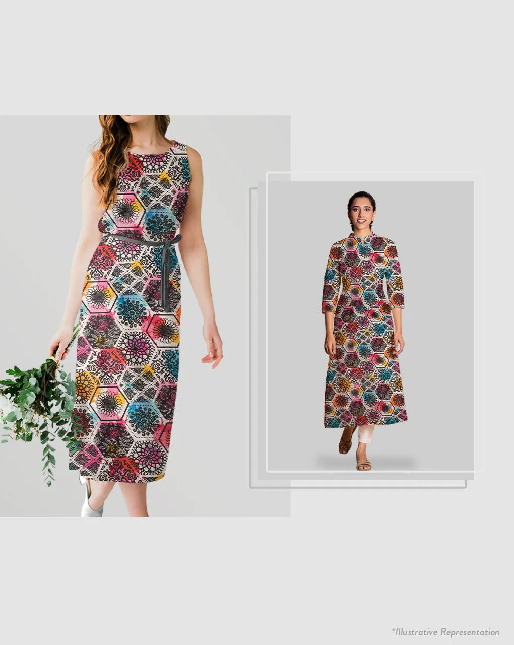 Digital Print 130 Gram Poly Heavy Rayon Fabric