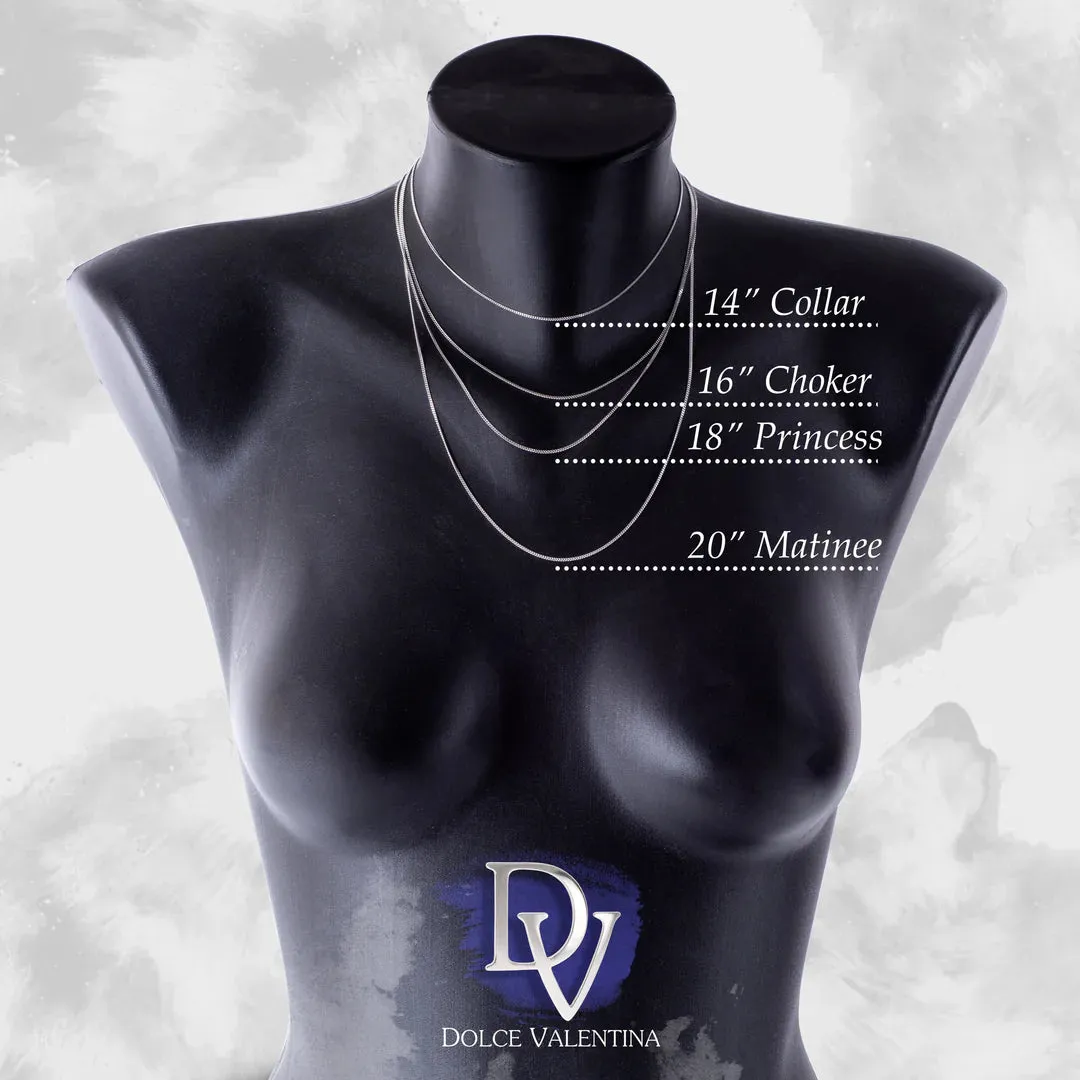 Engraved CZ Heart Shaped Necklace in Sterling Silver