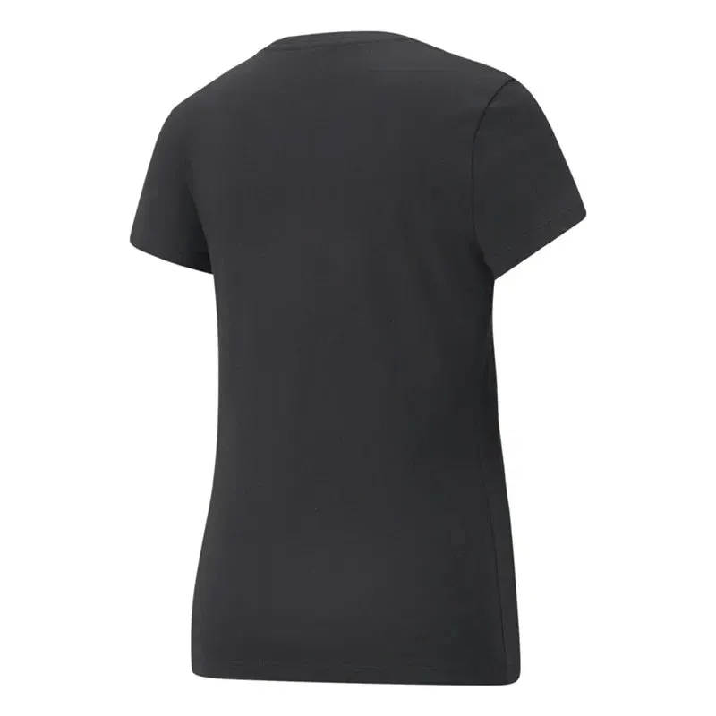 ESS  Metallic Logo Tee Puma Black-silver