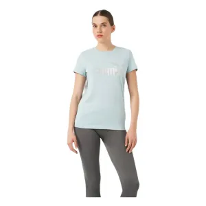 ESS  Metallic Logo Tee Turquoise Surf-Si