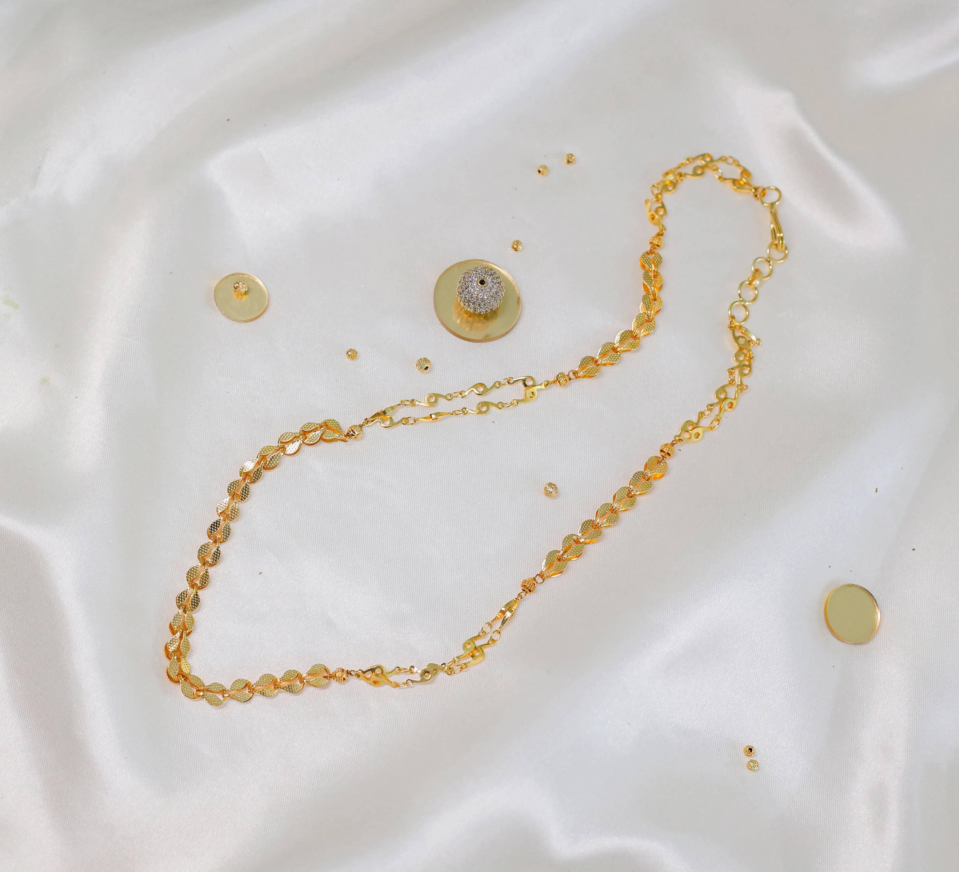 Gold-Plated Mangalsutra-Style Necklace