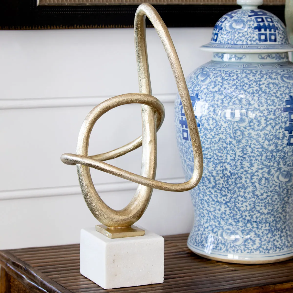 Hoop Sculpture (Gold Finish)