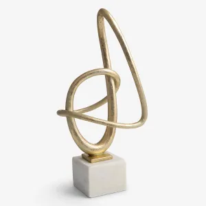 Hoop Sculpture (Gold Finish)