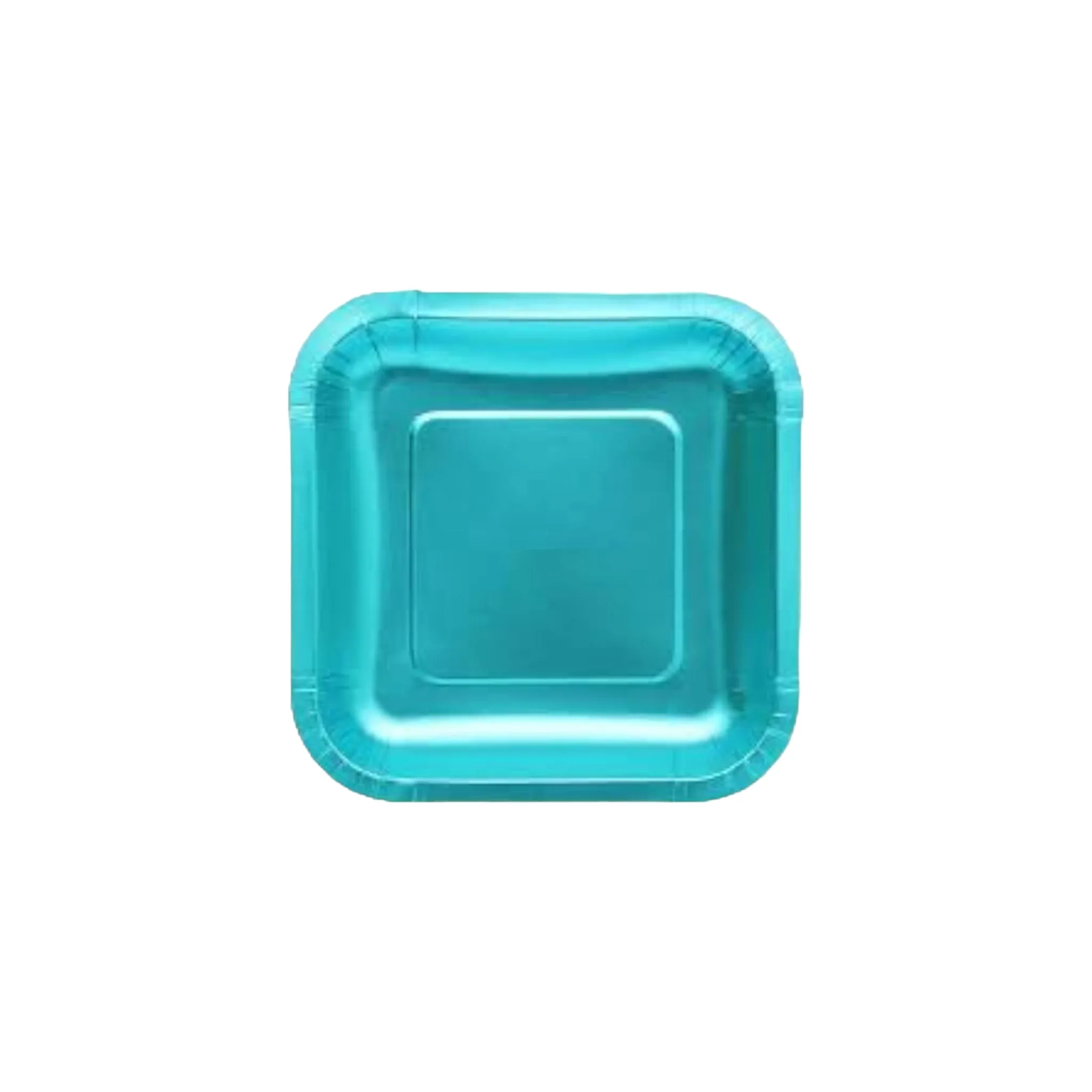 Metallic Party Paper Plate Square 7inch 10pack