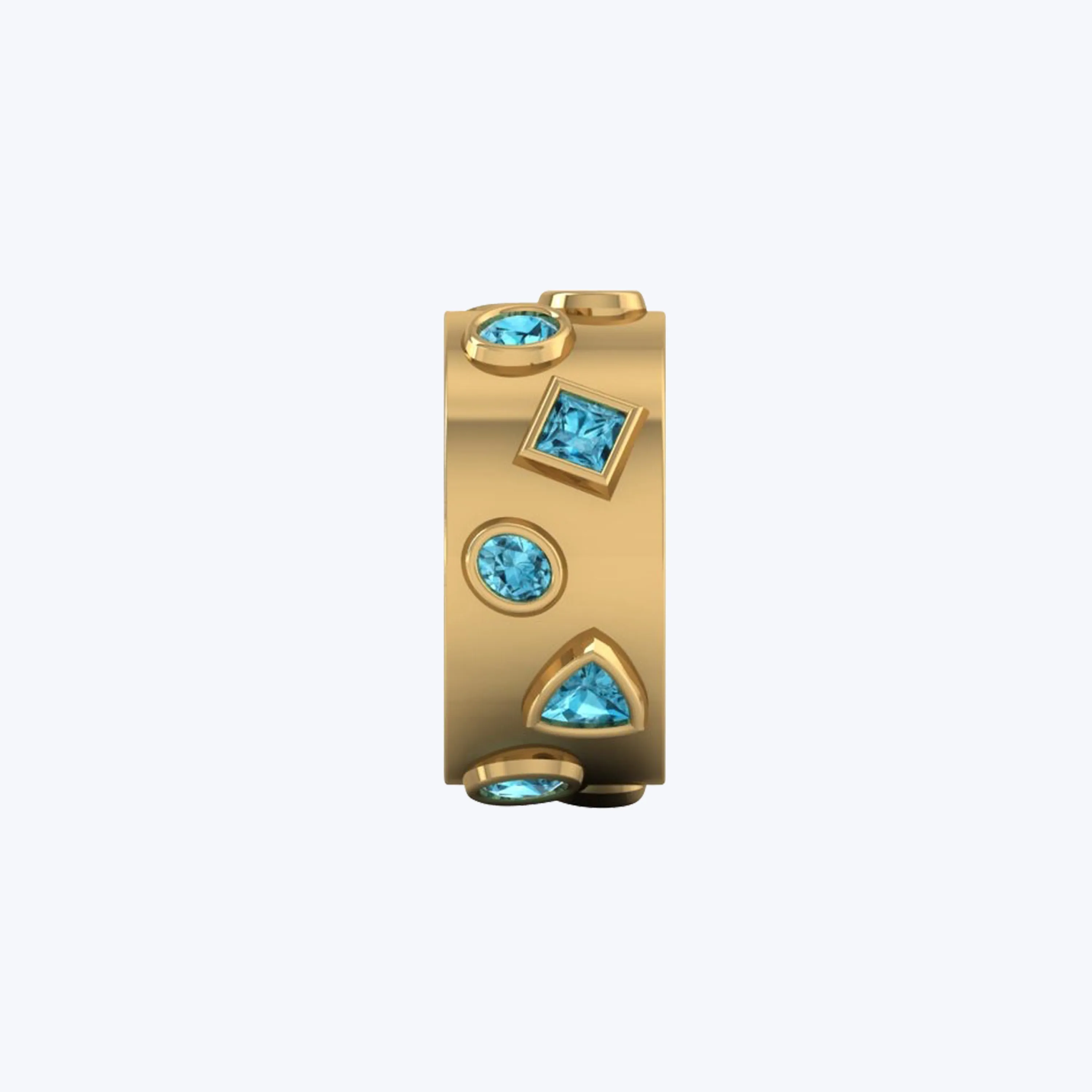 Mixed Shape Pariaba Bubby Ring