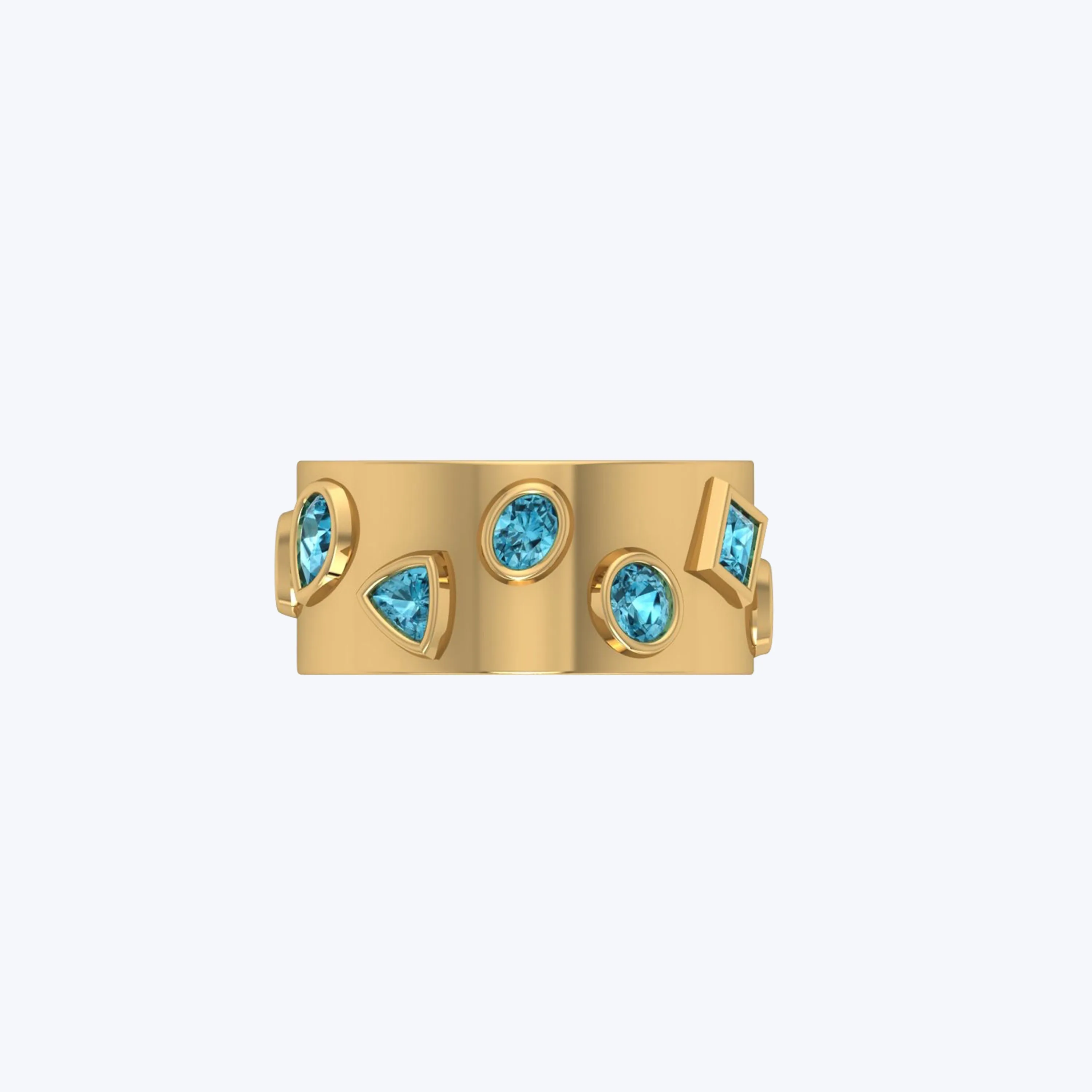 Mixed Shape Pariaba Bubby Ring