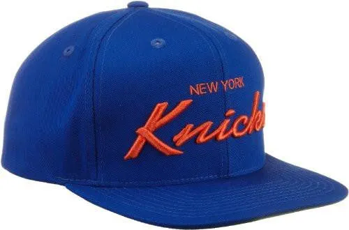 Nba New York Knicks Anniversary Snapback Draft Cap, One Size, Blue