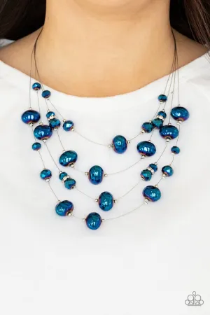 Paparazzi Necklace ~ Cosmic Real Estate - Blue
