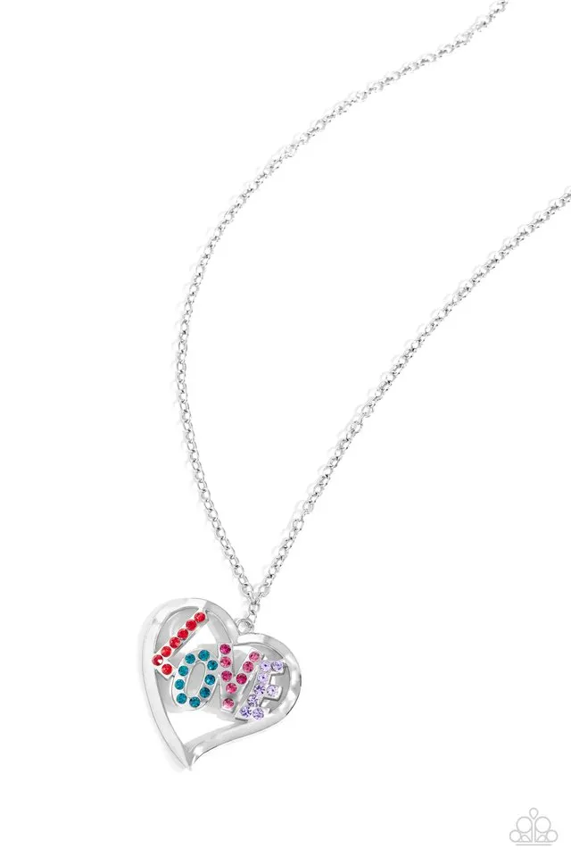 Paparazzi Necklace ~ Loving Landmark - Red