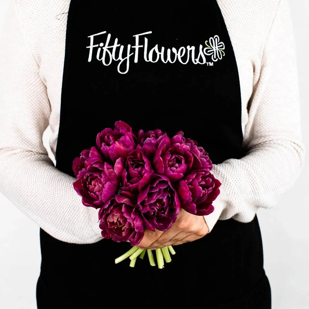 Plum Berry Double Tulips