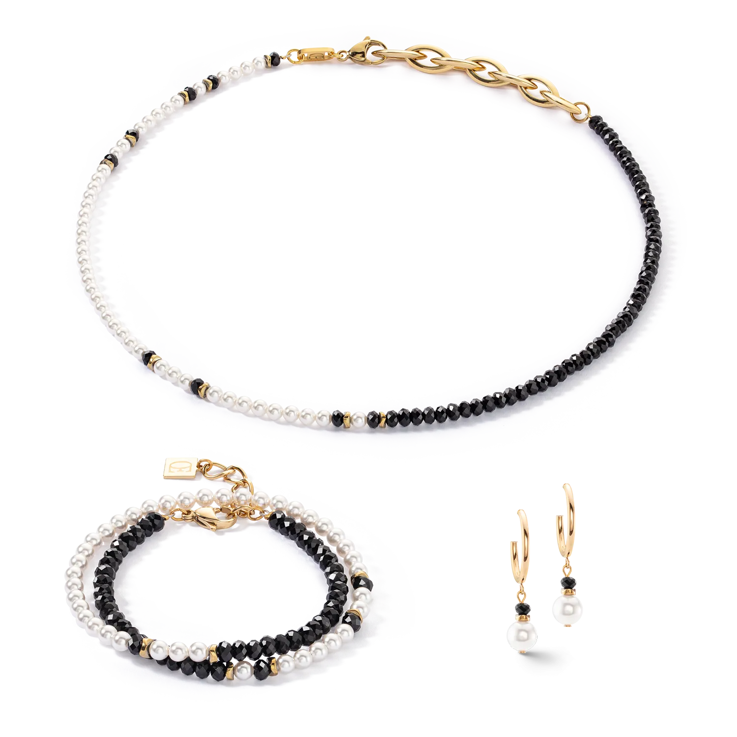 Princess Pearls Trinity necklace gold