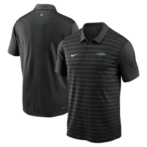 Rays Men's Nike 2025 Black City Connect Skyray Victory Striped Performance Polo