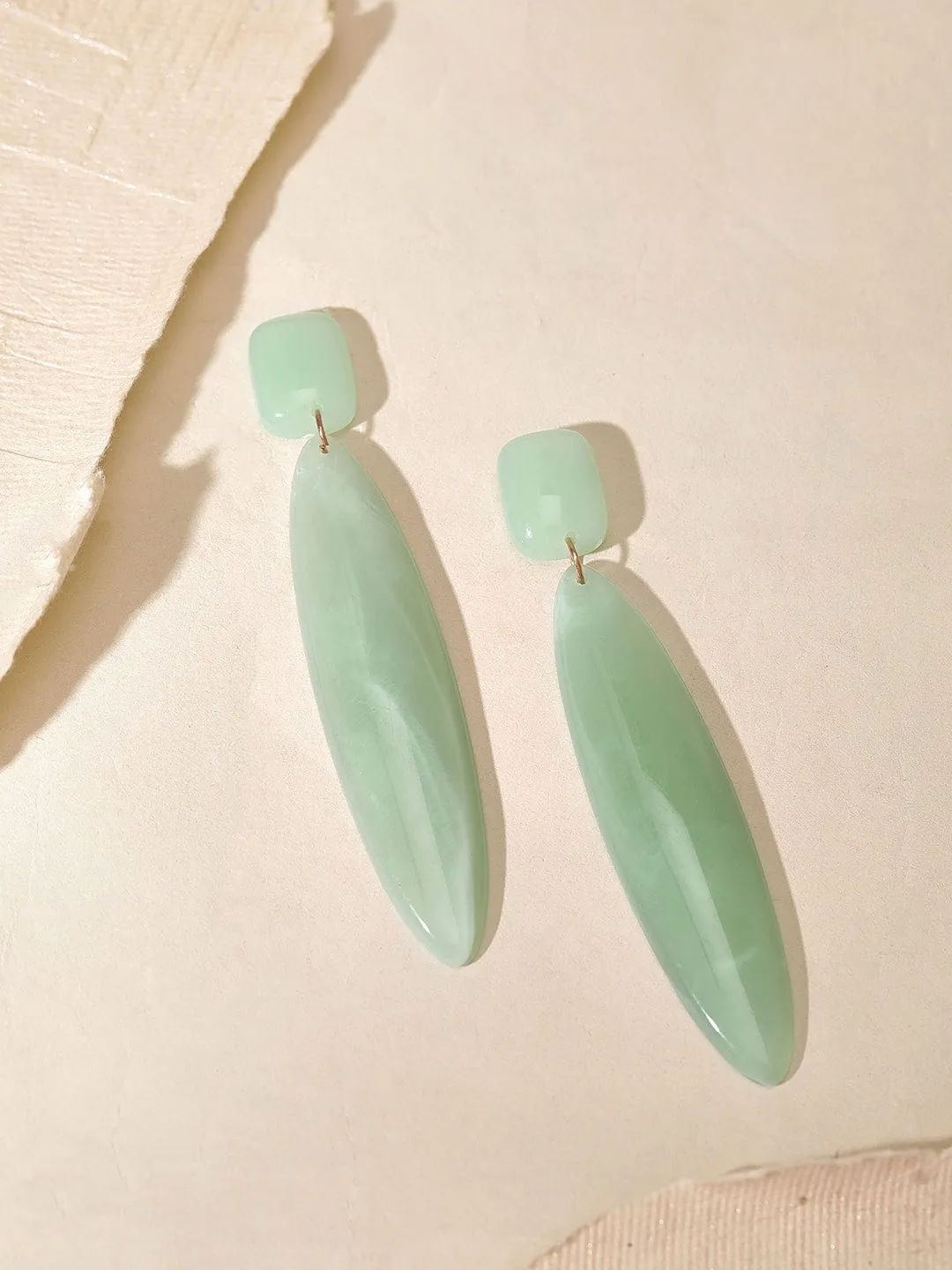 Rubans Voguish Mint Green Coloured Classy Western Earrings.