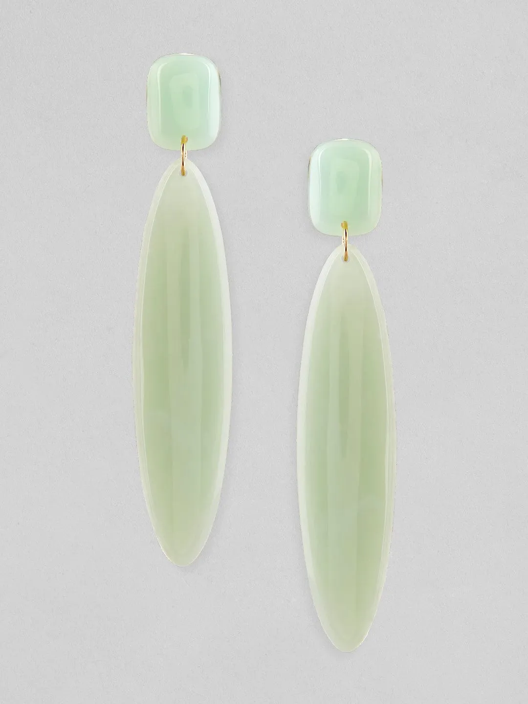 Rubans Voguish Mint Green Coloured Classy Western Earrings.