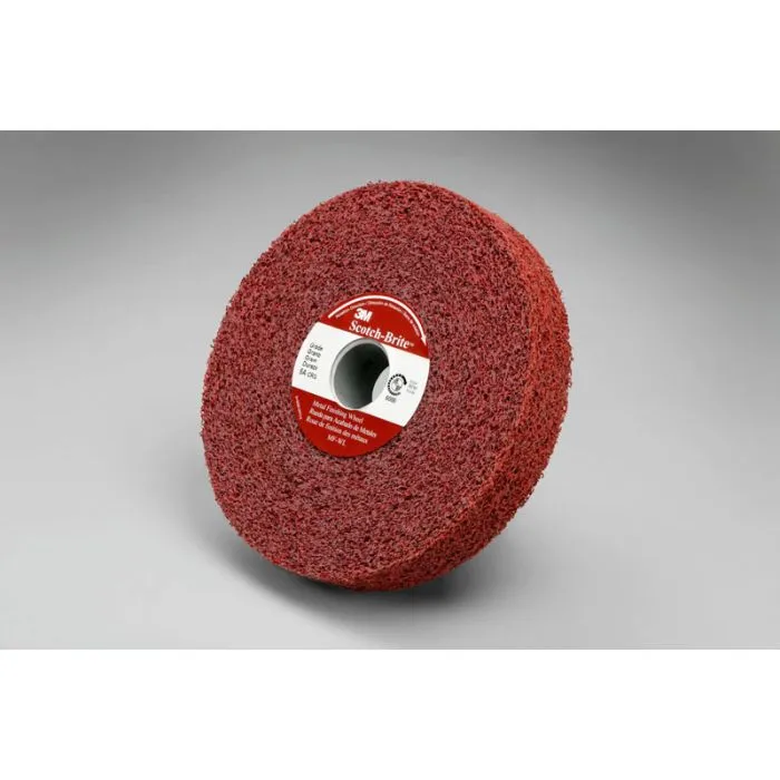 Scotch-Brite™ Metal Finishing Wheel, 6 in x 2 in x 1 in 4A MED, 2 per case