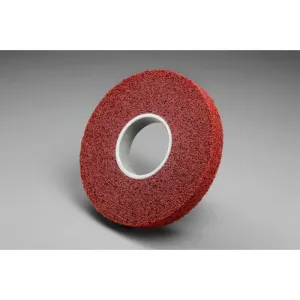 Scotch-Brite™ Metal Finishing Wheel, 8 in x 1 in x 3 in 4A MED, 3 per case