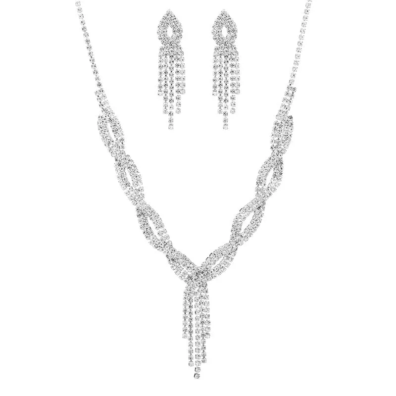 SISSLIA Wholesale Bridal Necklace And Earrings Set Wedding Jewelry Sets For Brides Necklaces For Women Customized Necklace