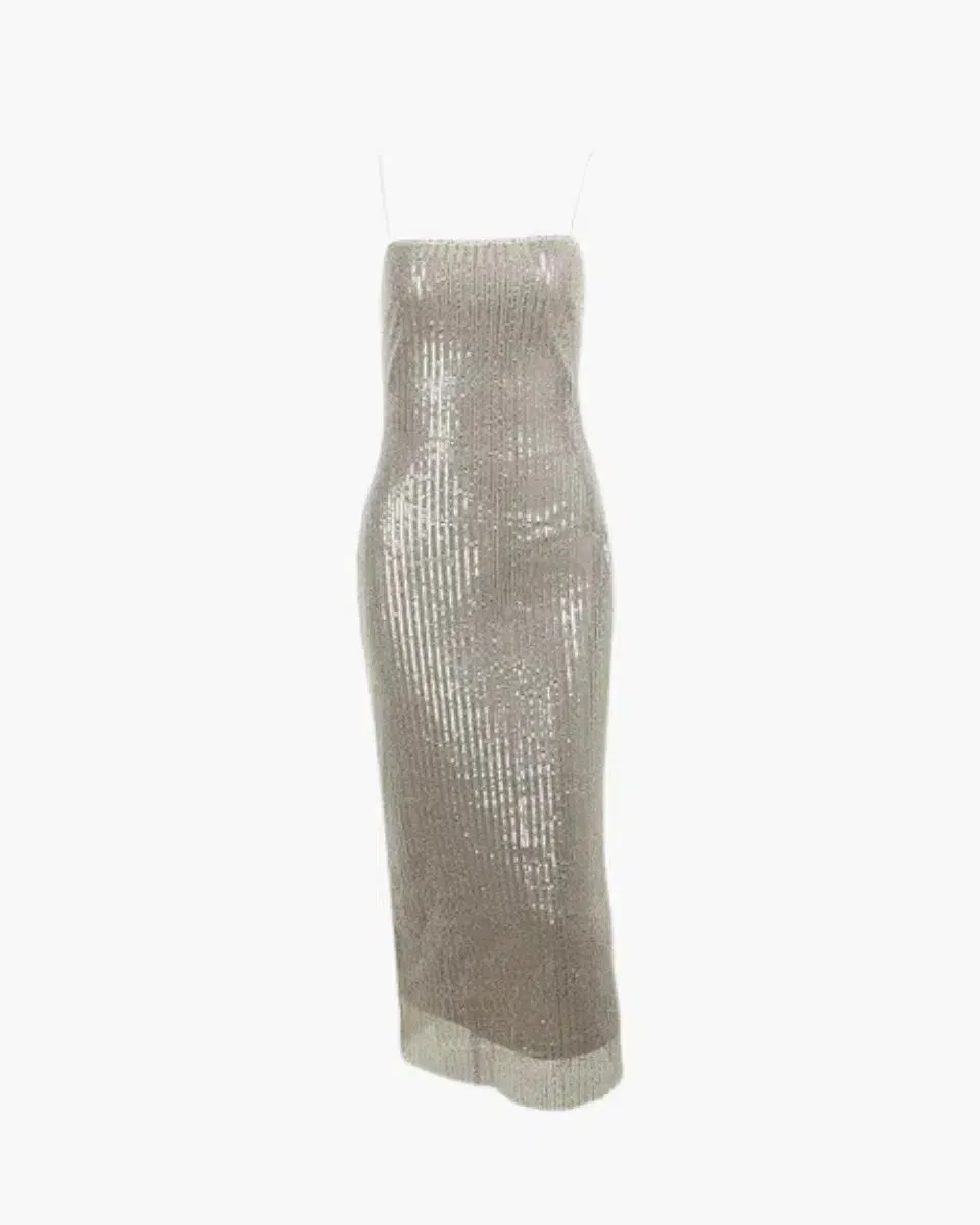 Solenne – Metallic sheen – Backless chic dress