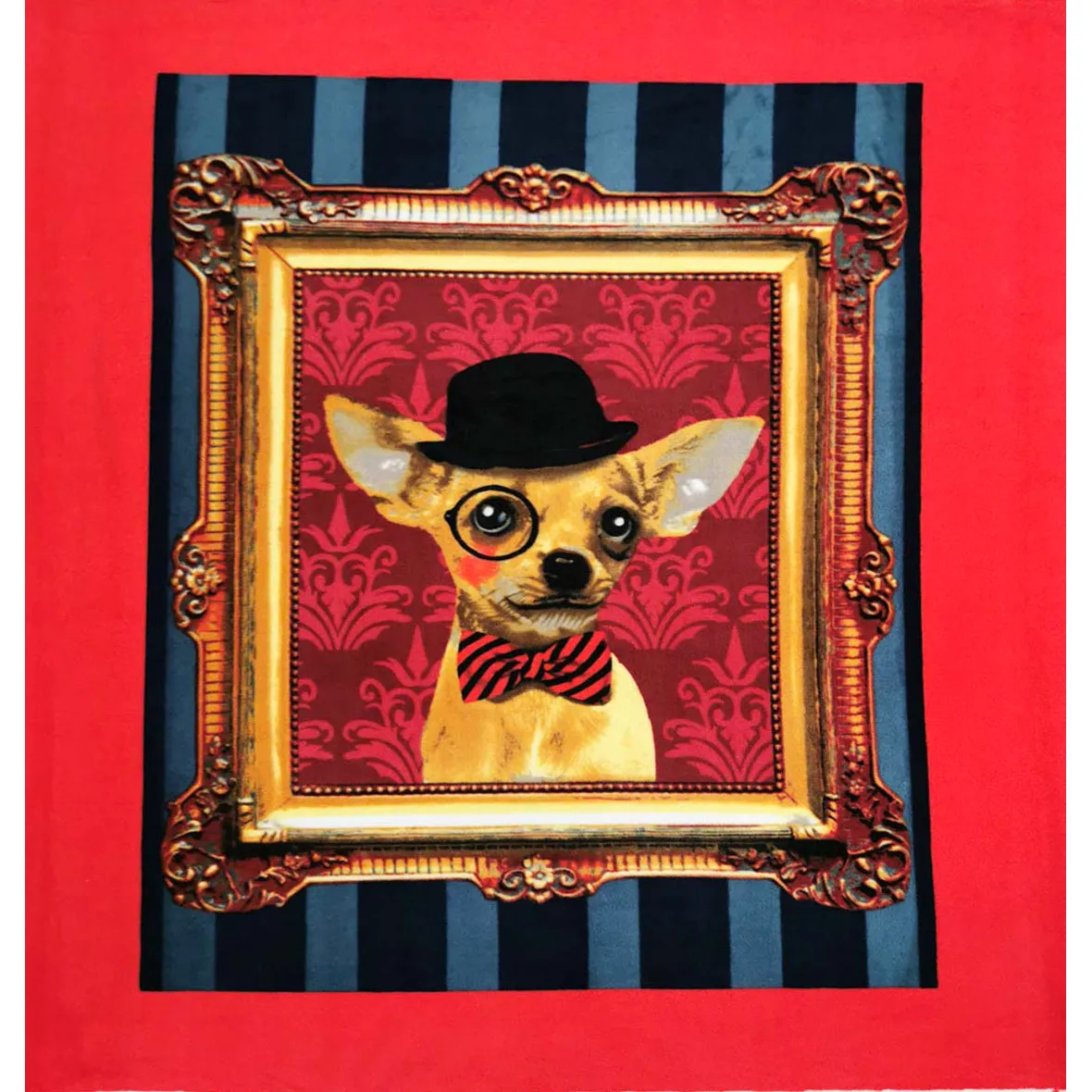 Sophisticated Chihuahua Printed Polar Fleece Design 48 - 1.28M Panel