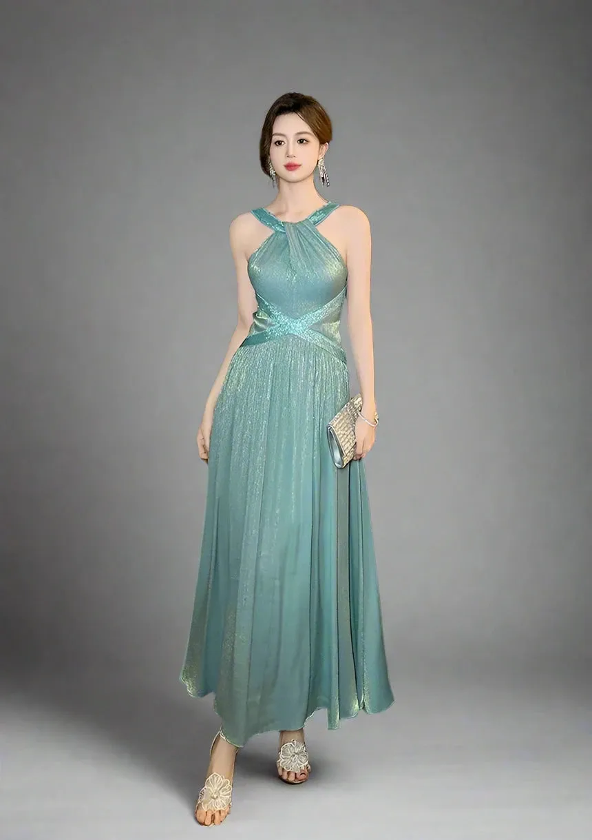 Women's French Silk Satin Dress