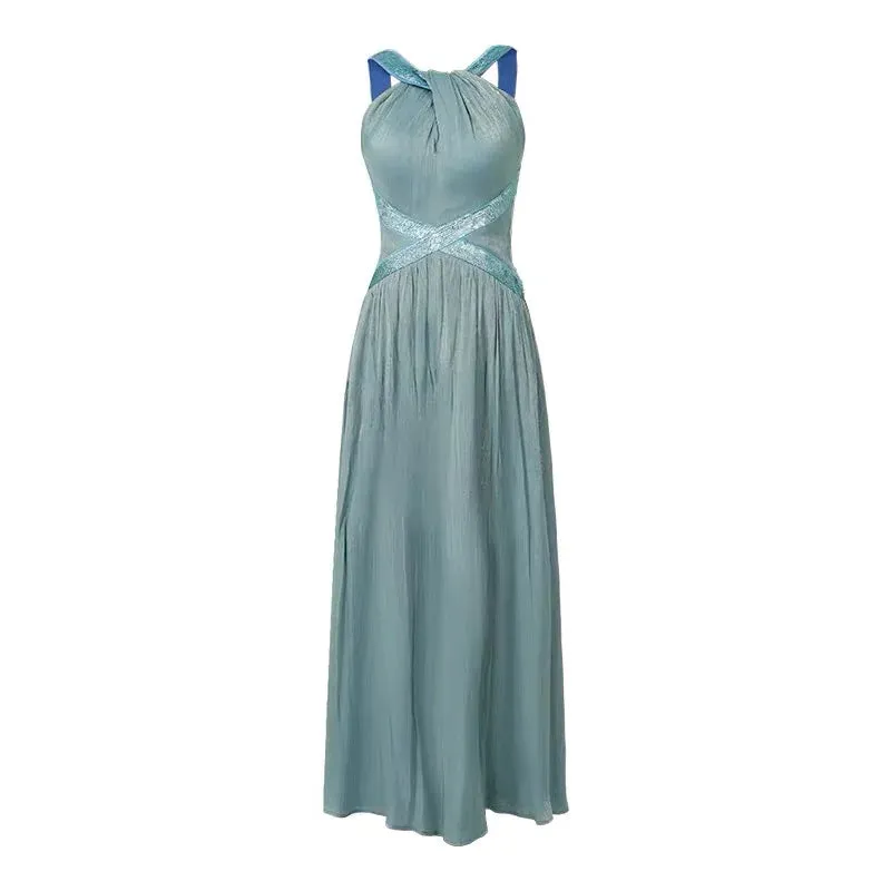 Women's French Silk Satin Dress