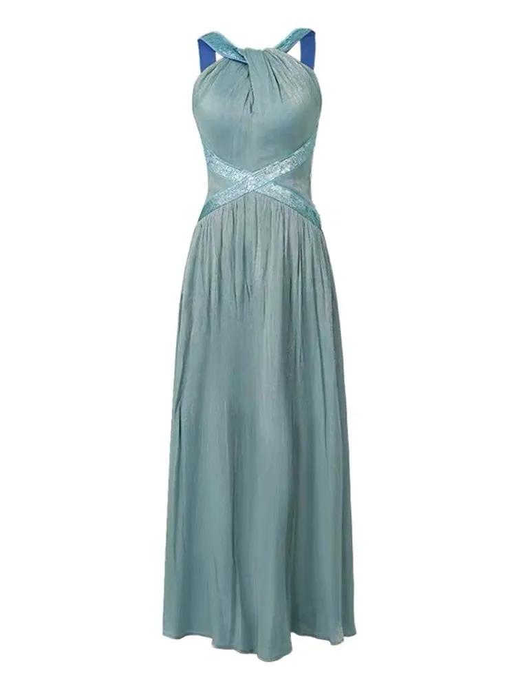 Women's French Silk Satin Dress