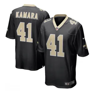 Youth Alvin Kamara #41 Black New Orleans Saints Nike - Game Jersey